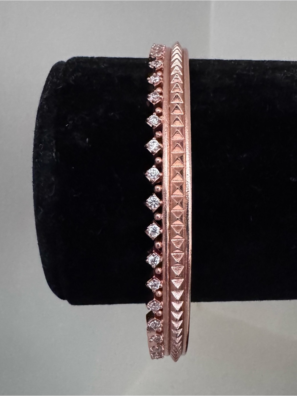 Kendra Scott Rose Gold Crystal Bangle Bracelets